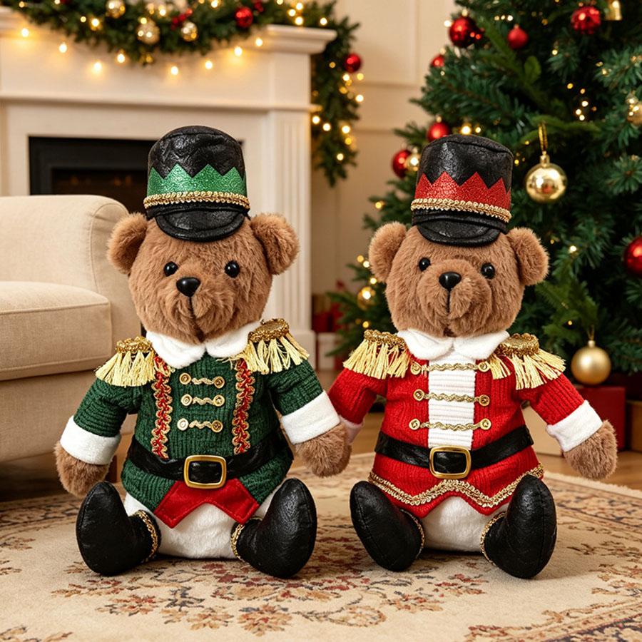 Nutcracker Figurine - Poupée d'ours soldat de Noël, casse-noisette