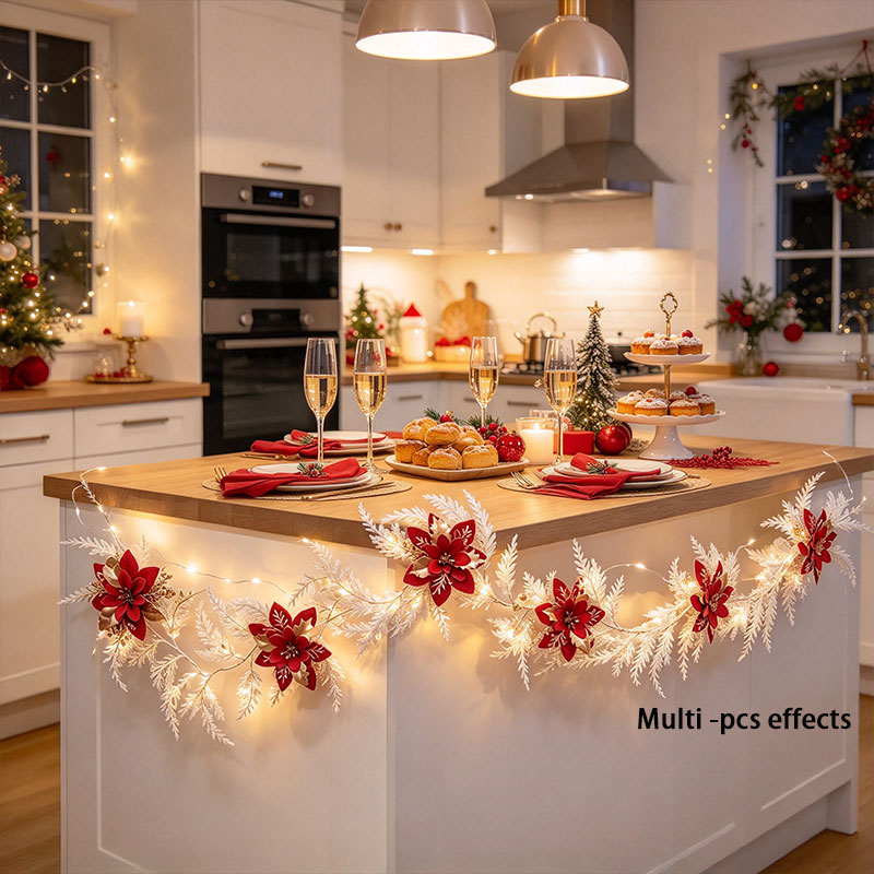 Led Fairy String Lights - Guirlande de Noël blanche avec des