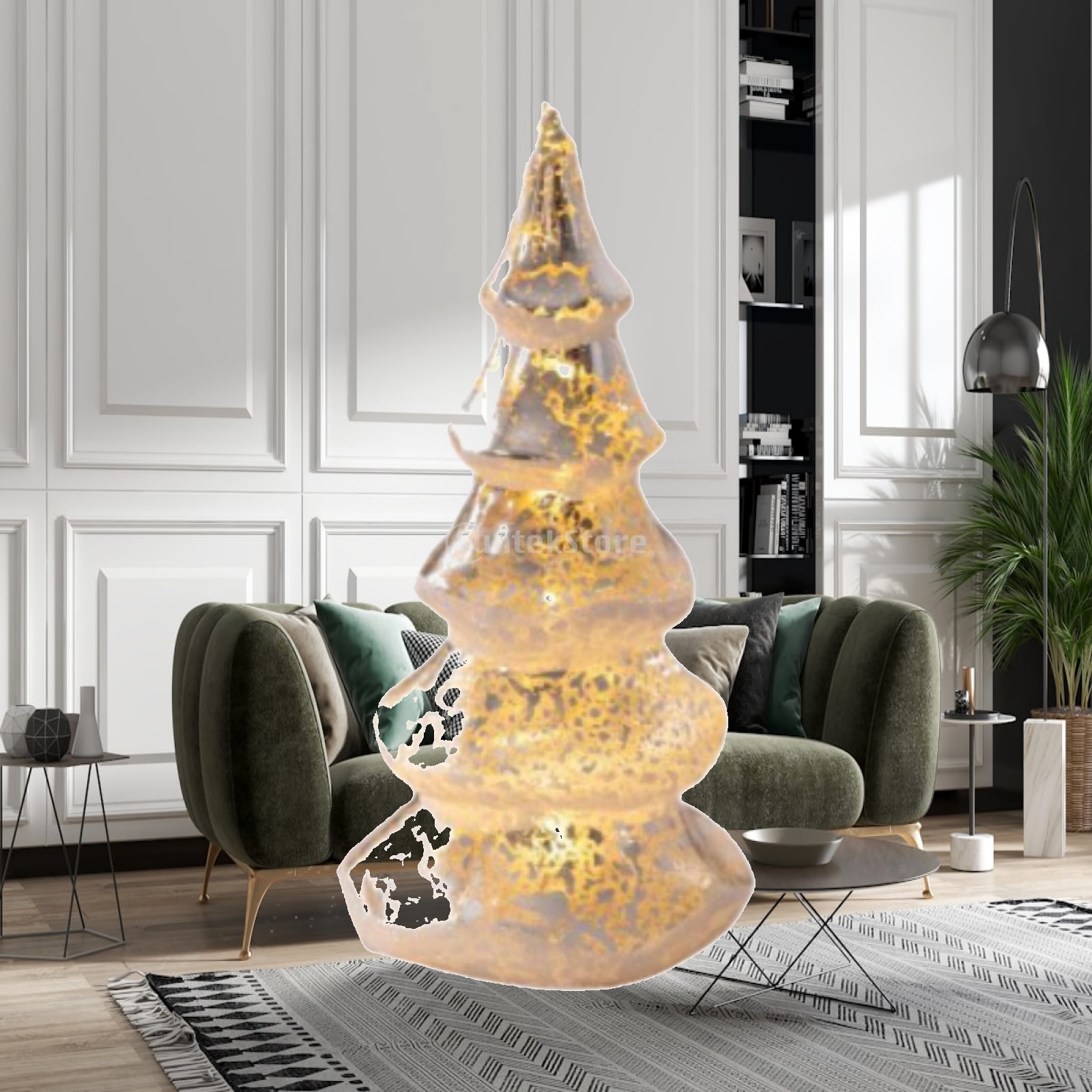 Figurine de Noël en verre, déc - Christmas Tree Artificial avis et prix
