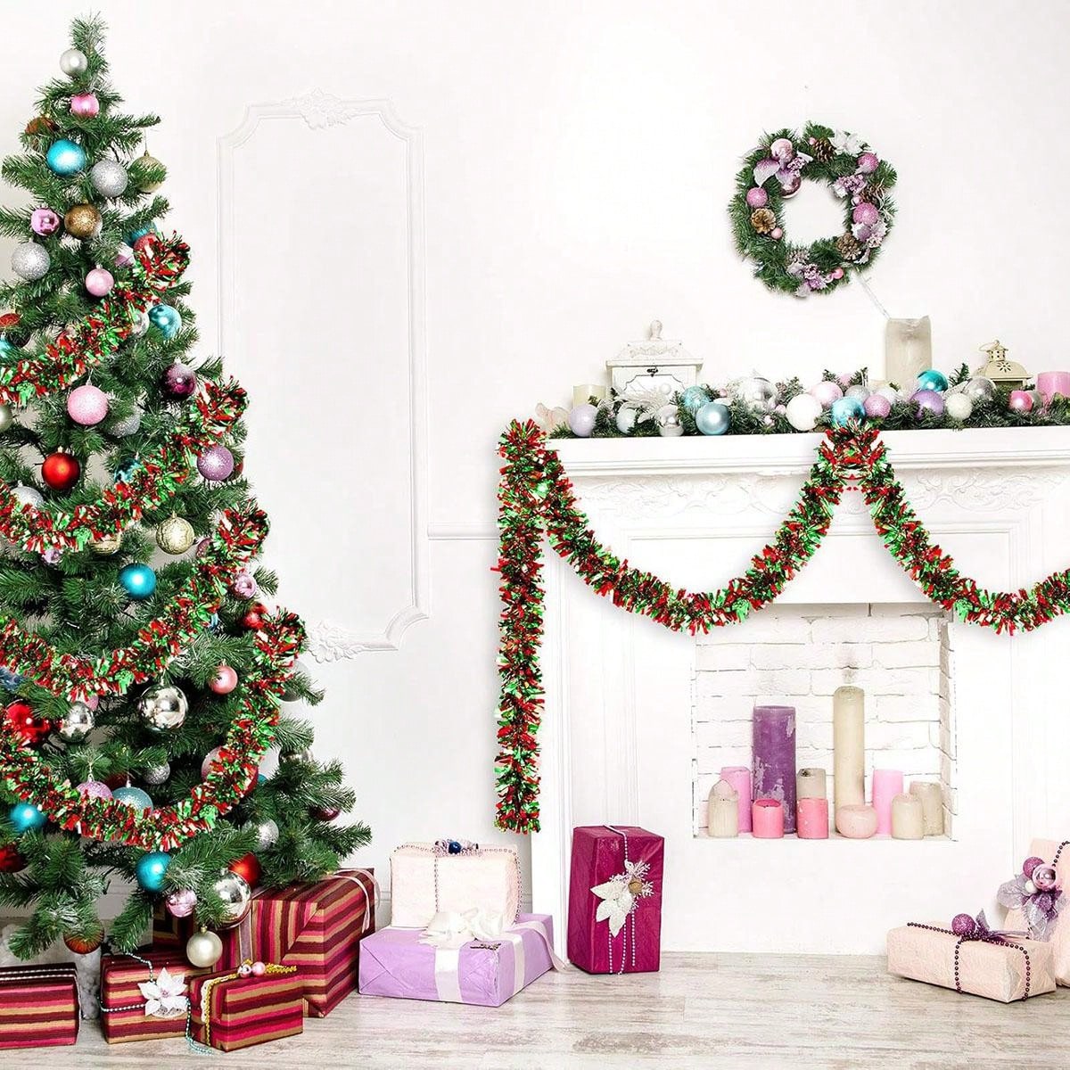Guirlande de Noël décorative,  - Tinsel Garland Decoration avis et prix