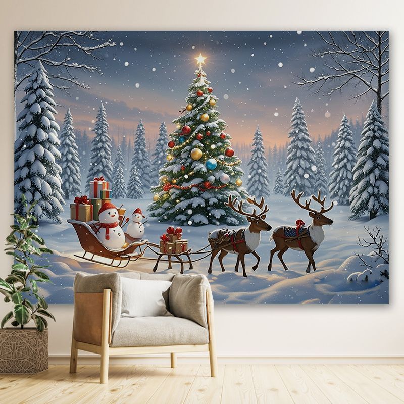 VIKAMA Tapisserie murale de No - Christmas Tree Artificial avis et prix